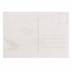 Houten briefkaart